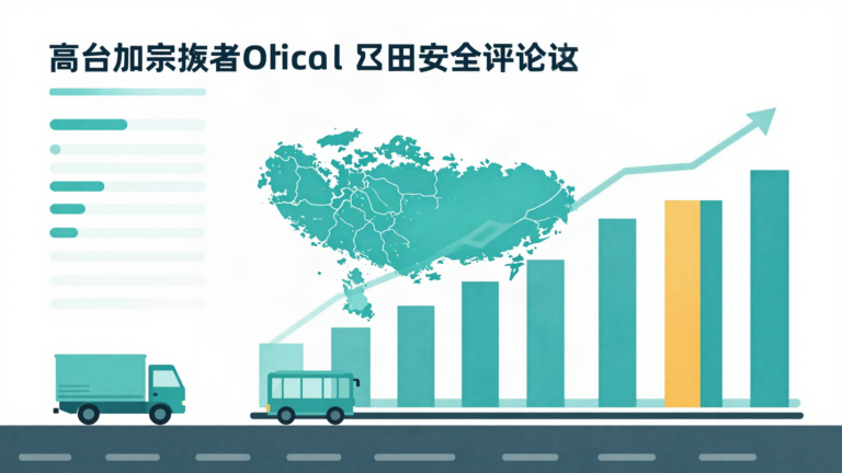 Infographic-style illustration of Singapore commercial vehicle road safety statistics with a Singapore map outline and rising accident-trend charts