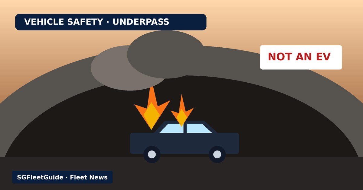 Illustration: Vehicle safety — Petrol Mercedes catches fire at Sime Underpass; SCDF puts out blaze, no injuries