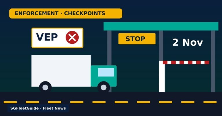 Illustration: Enforcement — Foreign vehicles with unpaid Singapore fines to be denied VEPs from 2 November