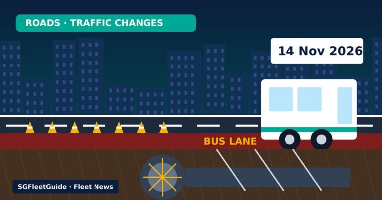 Illustration: Roads — Ang Mo Kio Avenue 3 to get bus-only lane and fewer lanes from 14 November as LTA tackles Cross Island Line tunnel obstructions
