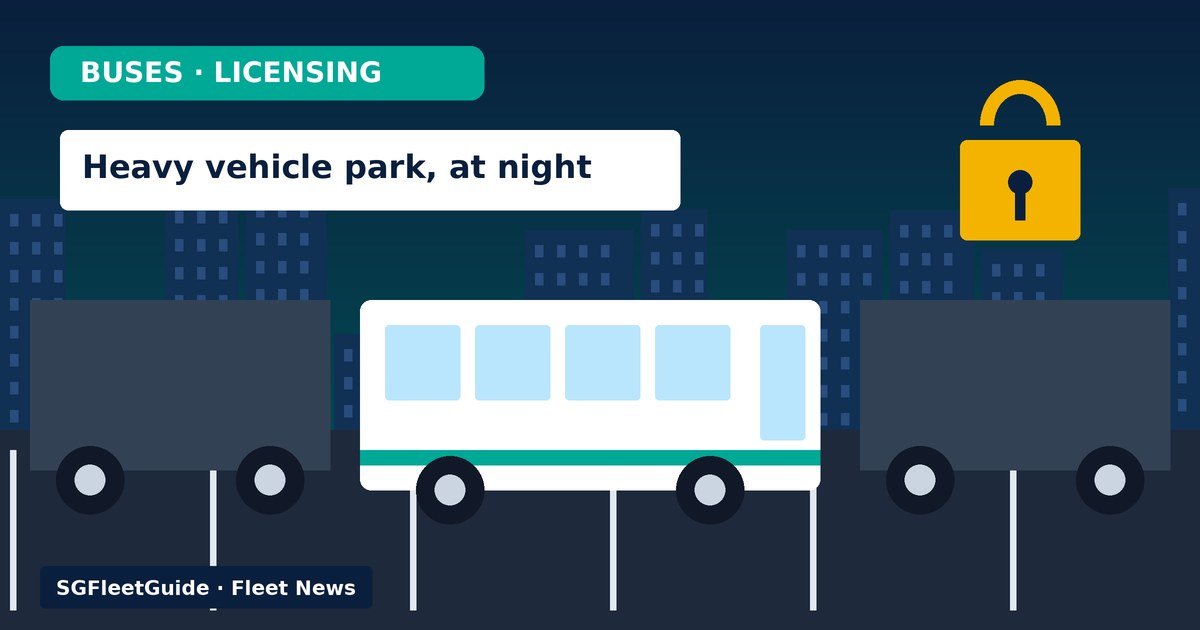 Illustration: Buses — Video of apparent teen driving a bus around a heavy vehicle park raises questions over licensing and depot security